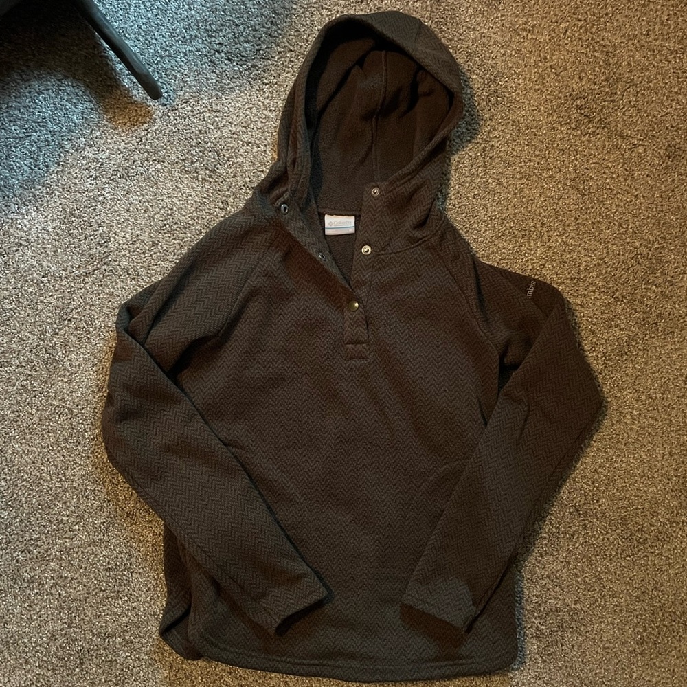 Women's Columbia Hooded Pullover - Dark green